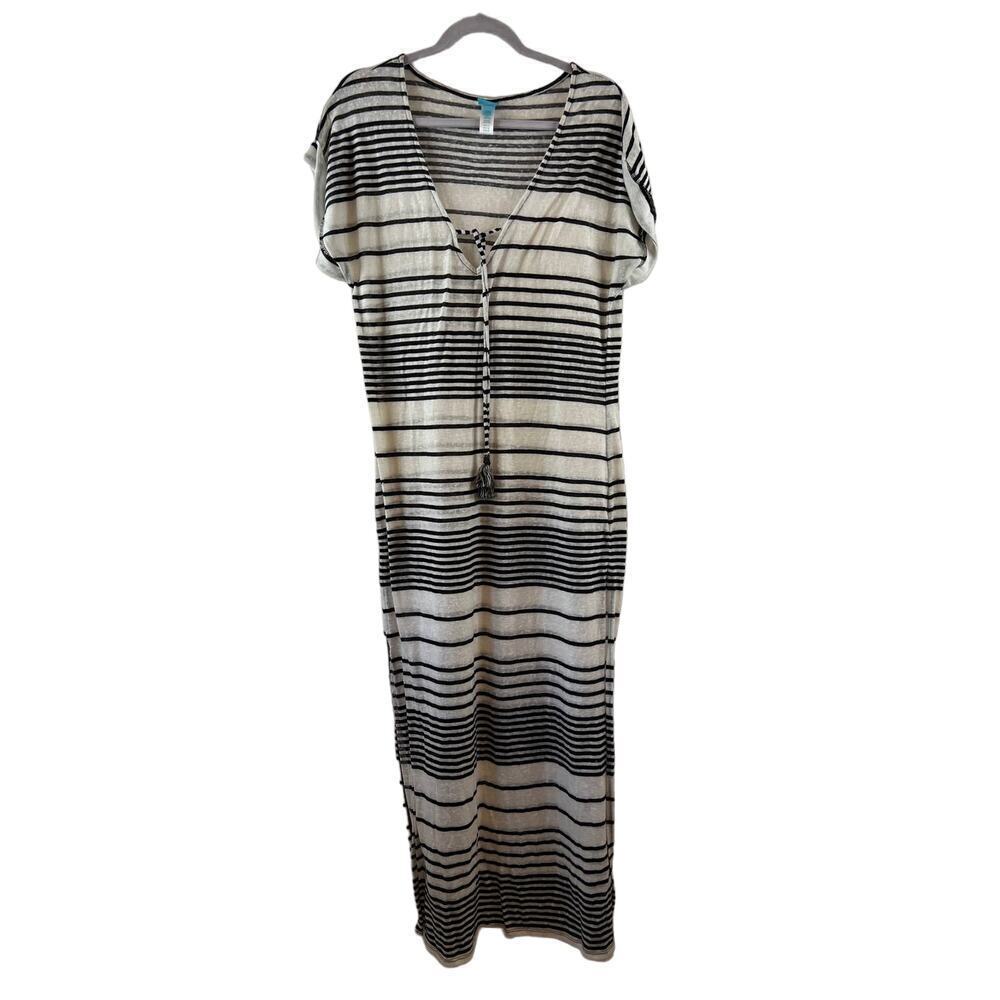 Costal Blue Grey and White Swimcover up Size Medium